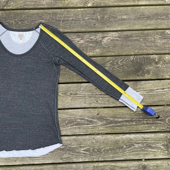 Wilfred Dark Gray Charcoal Casual Long Sleeve Shirt Top - Picture 8 of 9